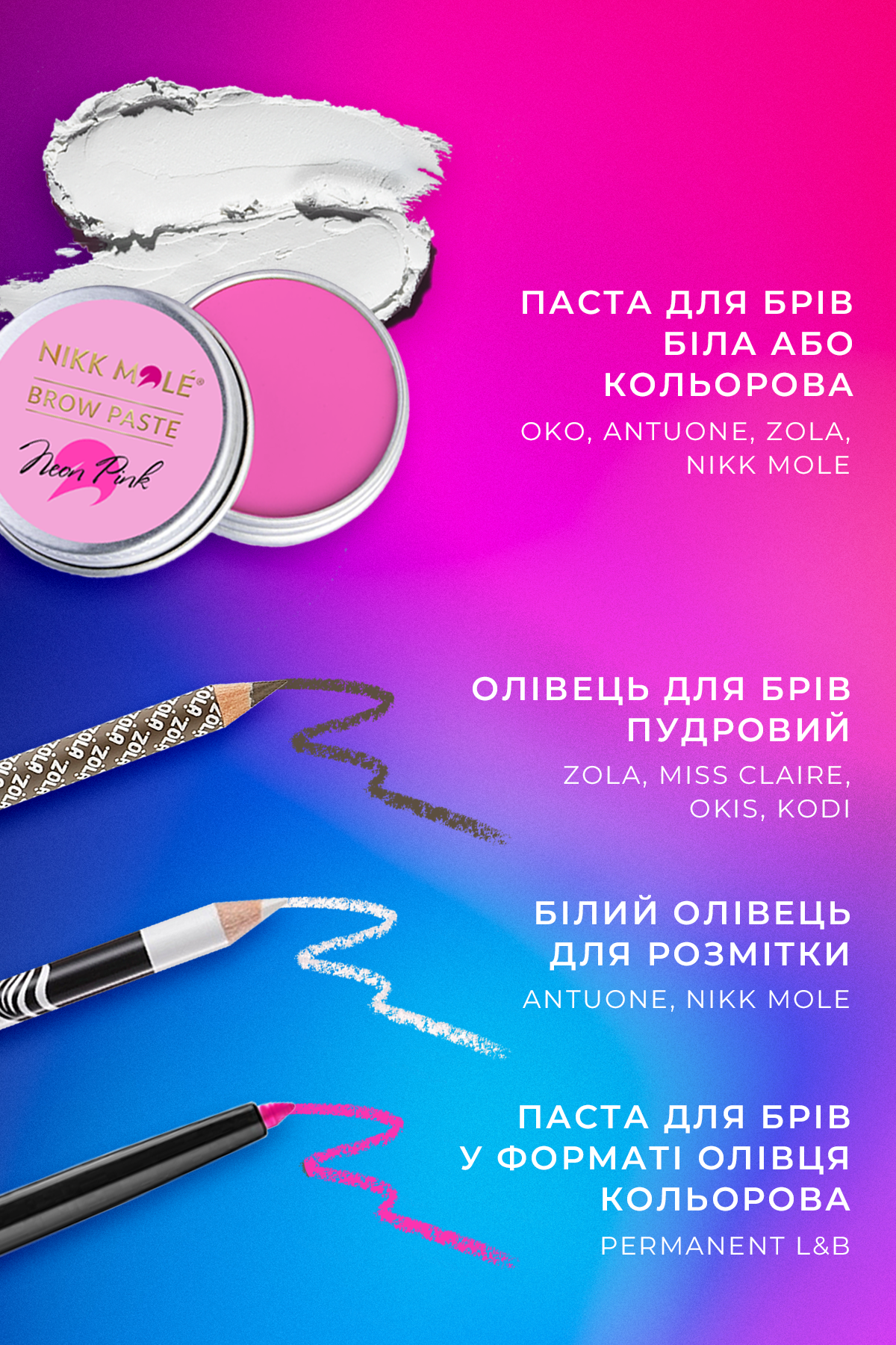 Produkty do geometrii brwi