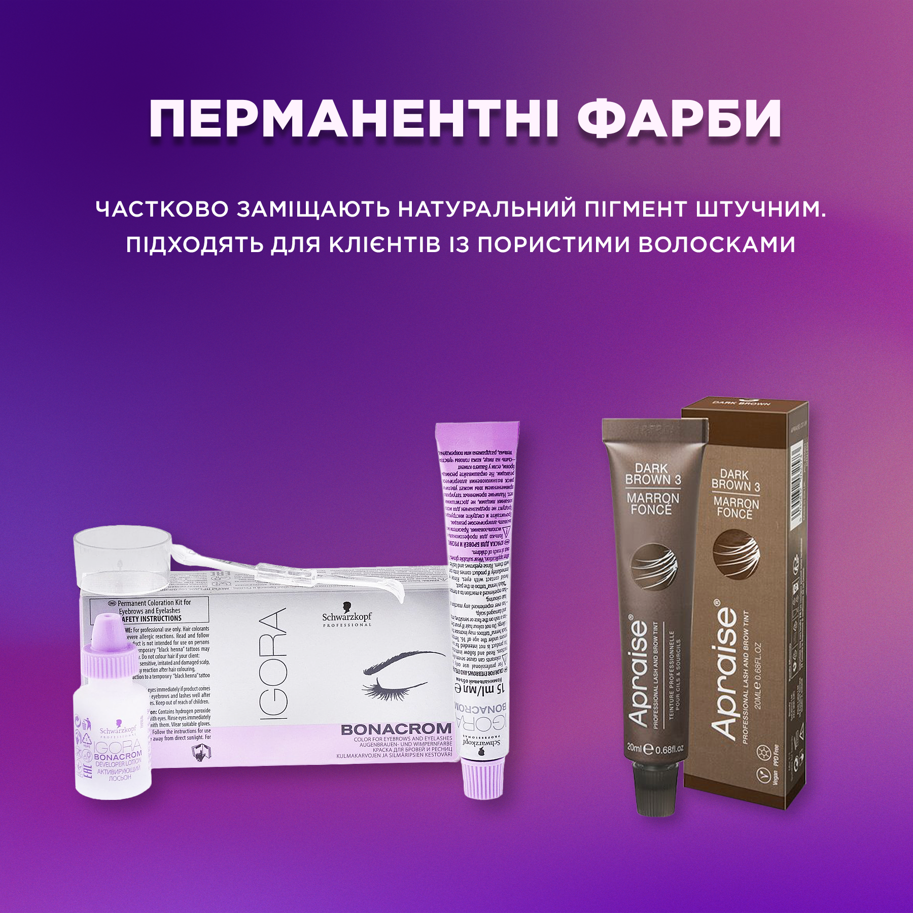 Перманентні фарби Igora та Apraise