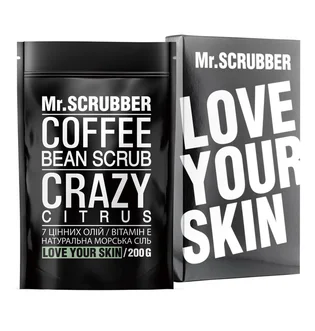 Кавовий скраб для тіла Mr.Scrubber, Crazy Citrus, 200 г
