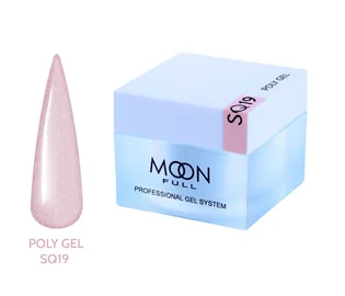 Полігель Moon Full для нарощування нігтів Poly Gel #SQ19, 30 мл