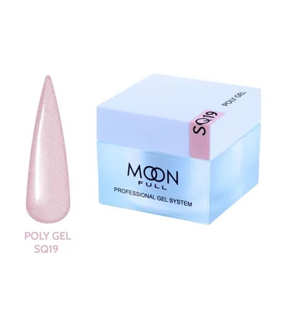 Полігель Moon Full для нарощування нігтів Poly Gel #SQ19, 30 мл
