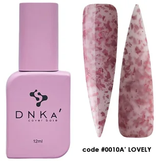 Камуфлирующая база для ногтей DNKa' Cover Rubber Base French #0010A Lovely, 12 мл