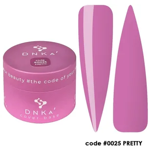 Камуфлююча база для нігтів DNKa' Cover Rubber Base French #0025 Pretty, банка, 30 мл