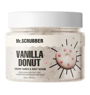 Крем-скраб для рук та тіла Mr.Scrubber, Vanilla Donut, 250 г
