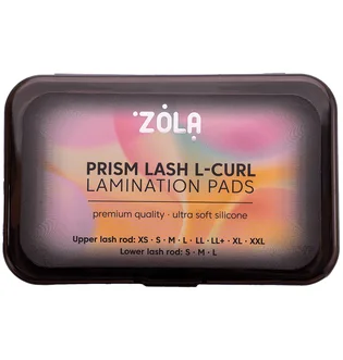 Валики для ламінування ZOLA Prism Lash L-Curl, для верхніх та нижніх вій, 11 пар
