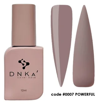 Камуфлююча база для нігтів DNKa' Cover Rubber Base French #0007 Powerful, 12 мл