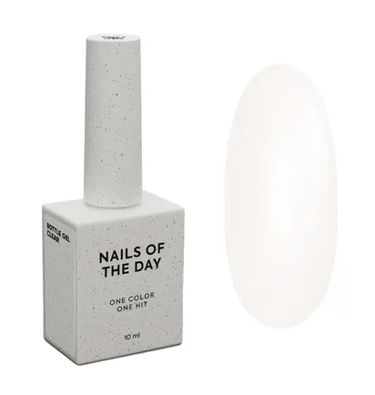 Прозорий гель для зміцнення нігтів Nails Of The Day Bottle Gel Clear, 10 мл