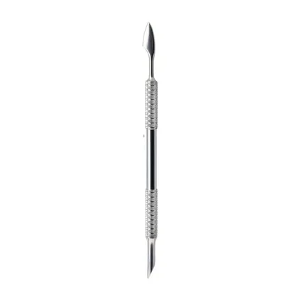Double-Sided Manicure Spatula, slanted pusher and hatchet