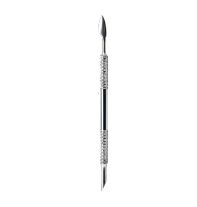 Double-Sided Manicure Spatula, slanted pusher and hatchet