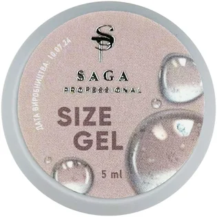 Гель для объемных дизайнов без липкого слоя SAGA Size, 5 г
