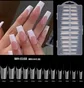Gel Tips, clear, Arched Square, 240 pcs