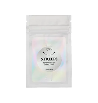 Стрипси для ламінування вій Lendi Streeps for lamination of eyelashes, срібні