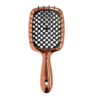 Гребінець для волосся Hollow Comb, чорна середина, ручка рожеве золото