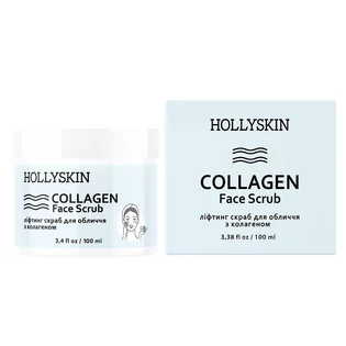 Скраб для обличчя HollySkin Collagen Face Scrub, 100 мл