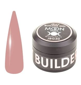 Żel-galaretka do przedłużania paznokci Moon Full Builder #30, mleczna czekolada z różowym, 30 ml
