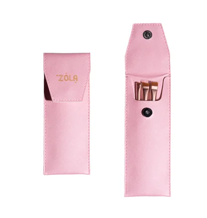 Etui na pędzle ZOLA, jasnoróżowe