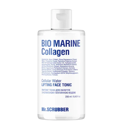 Lifting Face Toner Mr.Scrubber Bio Marine Collagen, with Collagen and Cellular Water, 250 ml