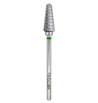 Frez z węglika spiekanego Nisima, Stożek Hr704cK, 6 mm, zielony