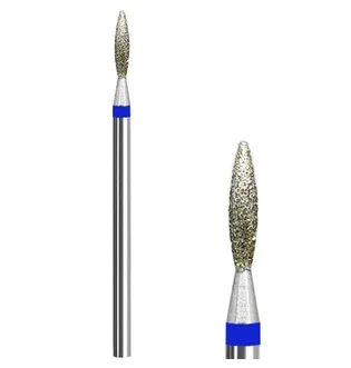 Алмазна насадка Mart, Полум'я, Blue, 2×8 мм