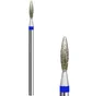 Алмазна насадка Mart, Полум'я, Blue, 2×8 мм