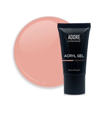 Камуфлюючий акрил-гель для нігтів Adore Professional №04 Natural, 30 мл