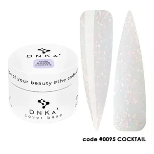 Камуфлююча база для нігтів DNKa' Cover Rubber Base French #0095 Cocktail банка, 30 мл