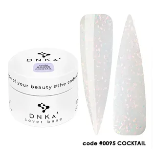 Камуфлююча база для нігтів DNKa' Cover Rubber Base French #0095 Cocktail банка, 30 мл