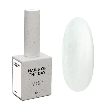 Камуфлююча база Nails Of The Day Cover Base Milk Shimmer #04, 10 мл
