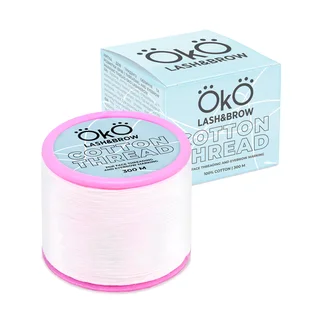 Нитка для тридингу та розмітки брів OKO Lash&Brow Cotton Thread, 300 м