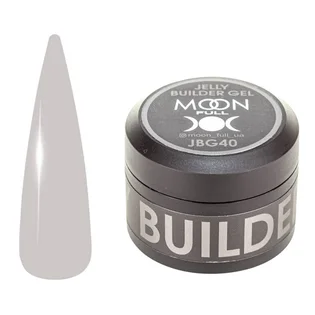 Żel-galaretka do przedłużania paznokci Moon Full Builder #40, jasny szaro-brązowy, 30 ml