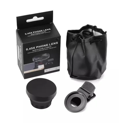 Лінза для телефону 2-в-1 Phone Lens 0.45× ширококутна + макро