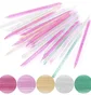 Orange Wood Sticks, with glitter, green, 100 pcs