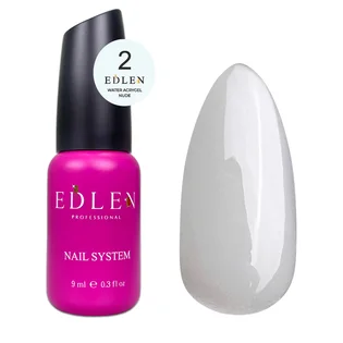 Акрил-гель для нігтів Edlen Water Acrygel Nude #02, 9 мл
