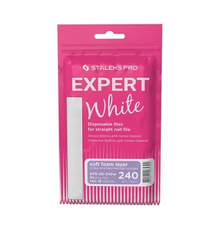 Replacement White Files Staleks, straight, soft-based, 240 grit