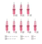 Tattoo cartridge Ambition Pink 0805RL, 0.25 mm, 1 pc