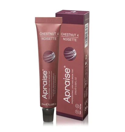 Farba do brwi i rzęs Apraise Vegan & PPD Free Chestnut #4, 20 ml