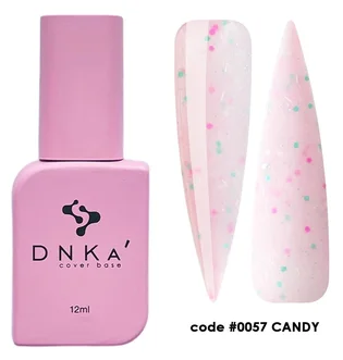 Kauczukowa baza kamuflująca z płatkami folii DNKa' French #0057 Candy, 12 ml