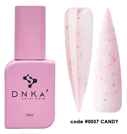 Kauczukowa baza kamuflująca z płatkami folii DNKa' French #0057 Candy, 12 ml
