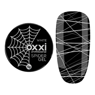 Гель-фарба Oxxi Spider Gel, біла, 5 мл
