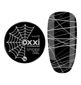 Гель-фарба Oxxi Spider Gel, біла, 5 мл