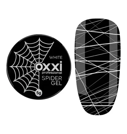 Гель-фарба Oxxi Spider Gel, біла, 5 мл