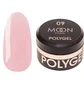Полігель Moon Full для нарощування нігтів Poly Gel #09, натурально-рожевий з шиммером, 15 мл