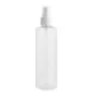 Plastic Bottle, matte, with white plastic spray, 250 ml