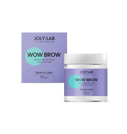 Гідрогелева пептидна маска для брів JolyLab Wow Brow, 70 г