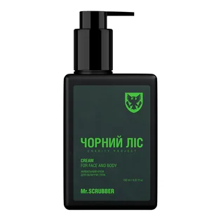 Поживний крем для обличчя та тіла Mr.Scrubber, Чорний ліс, 150 мл