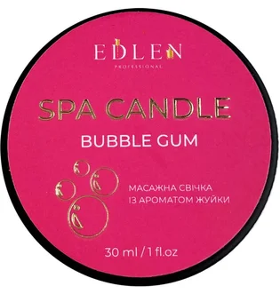 Massage candle Edlen Spa Candle, Bubble Gum, 30 ml