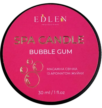 Massage candle Edlen Spa Candle, Bubble Gum, 30 ml