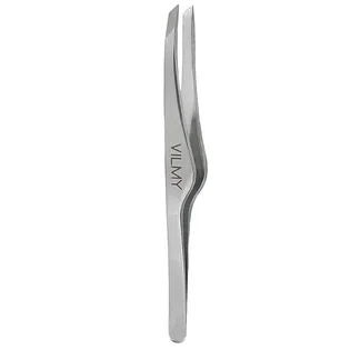 Angled Brow Tweezers Vilmy SW, silver