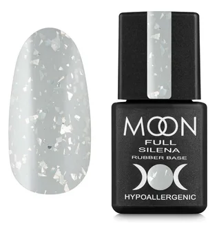 Color Base Moon Full Silena #2020, white with silver foil, in jar, 8 ml