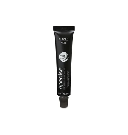 Farba do brwi i rzęs Apraise Vegan & PPD Free Black #1, 20 ml